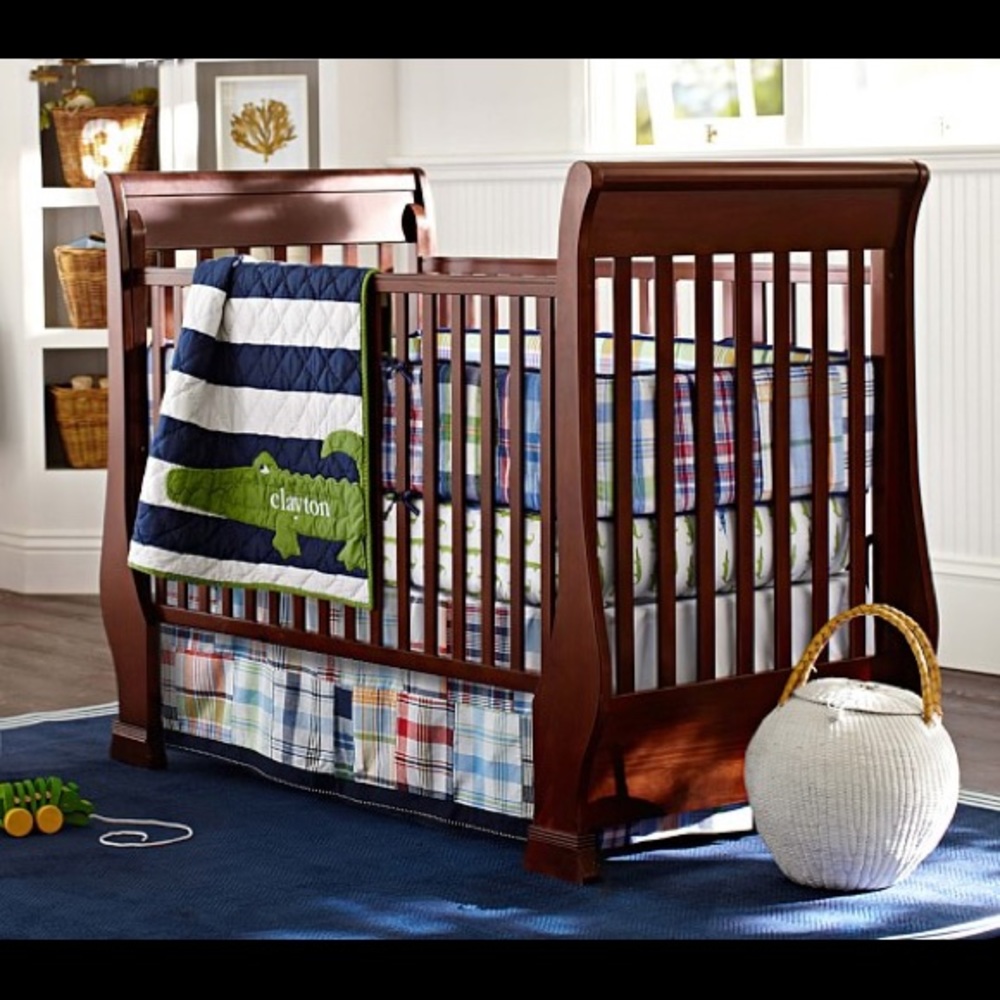 Alligator Madras Baby Bedding Set